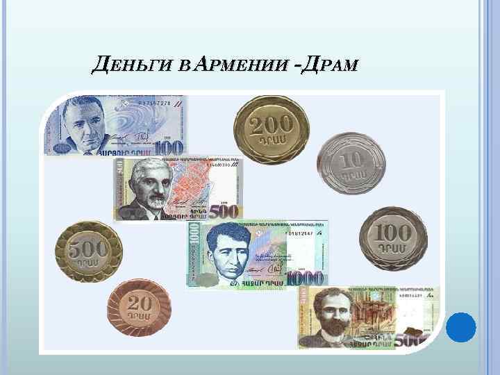 ДЕНЬГИ В АРМЕНИИ - ДРАМ 