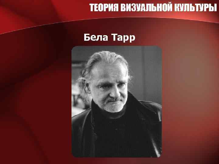 ТЕОРИЯ ВИЗУАЛЬНОЙ КУЛЬТУРЫ Бела Тарр 