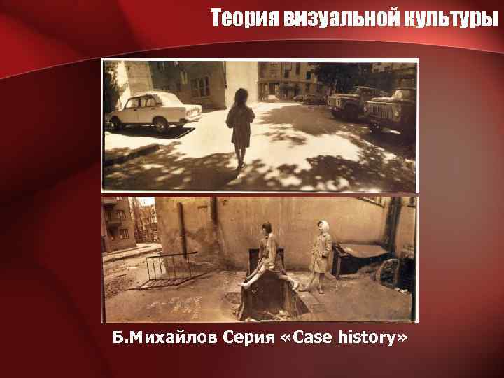 Теория визуальной культуры Б. Михайлов Серия «Case history» 