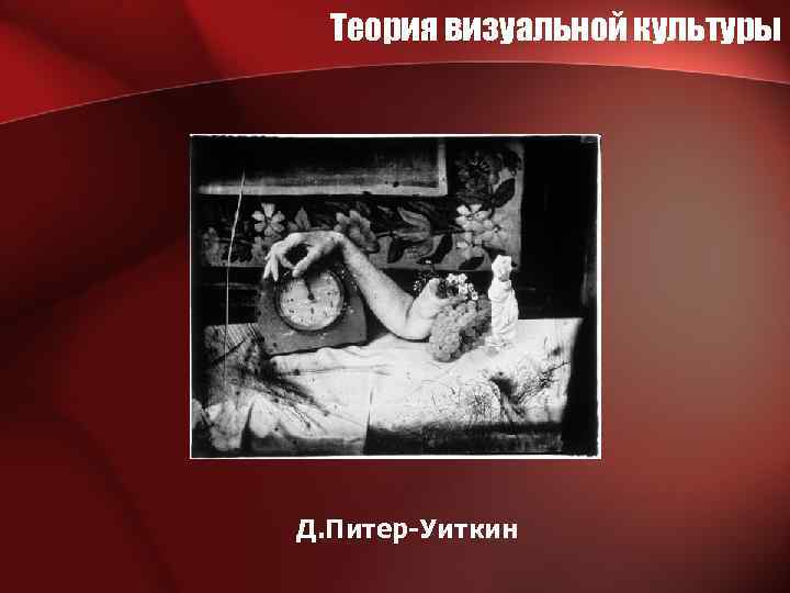 Теория визуальной культуры Д. Питер-Уиткин 