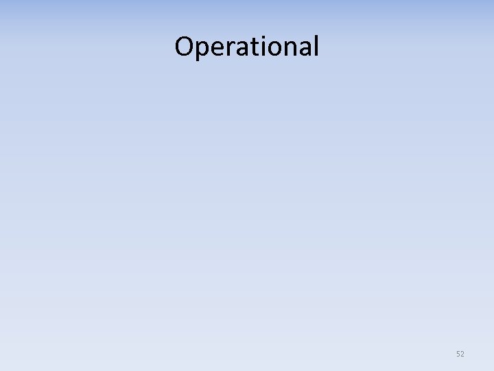 Operational 52 