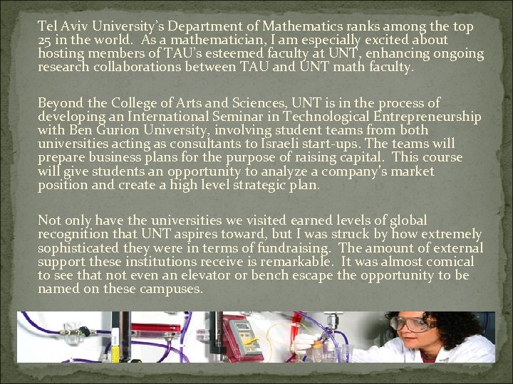 Tel Aviv University’s Department of Mathematics ranks among the top 25 in the world.