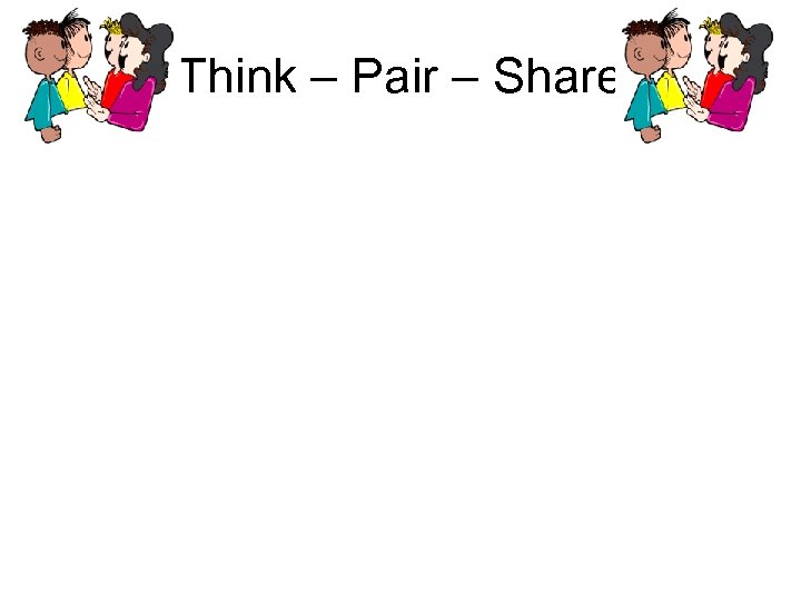 Think – Pair – Share 