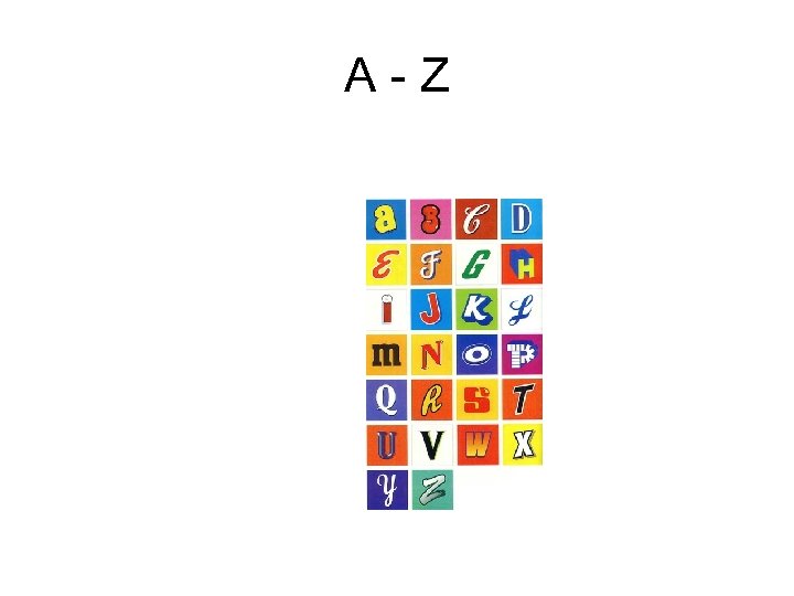 A-Z 