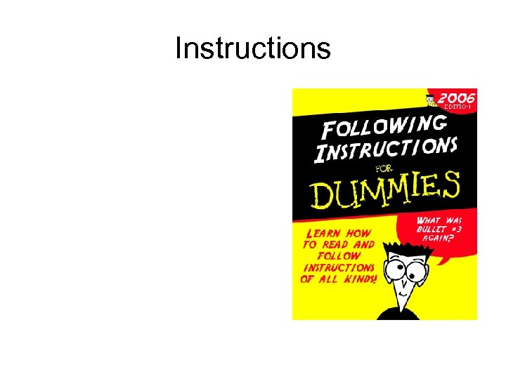 Instructions 
