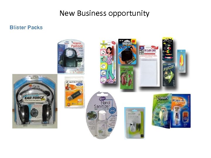 New Business opportunity Blister Packs 