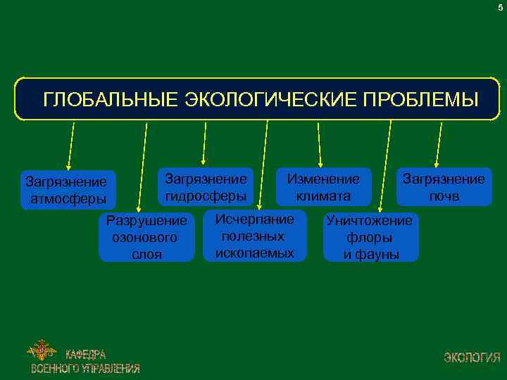 Влияние глобальных экологических проблем на человека