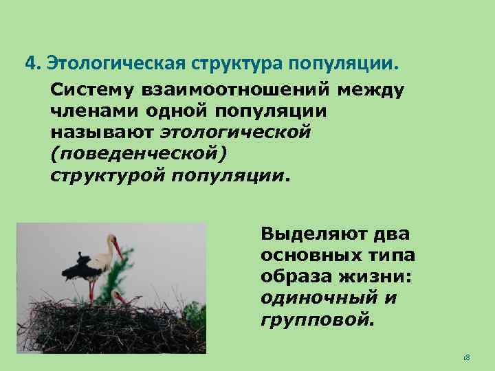 4. Этологическая структура популяции. Систему взаимоотношений между членами одной популяции называют этологической (поведенческой) структурой