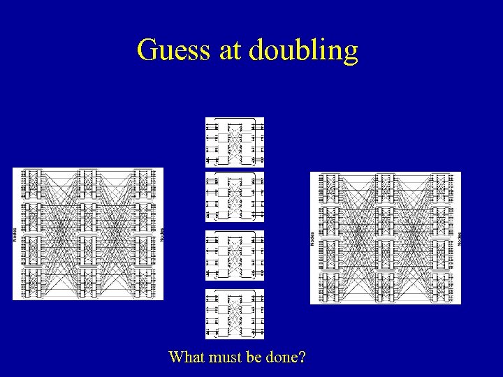 Guess at doubling What must be done? 