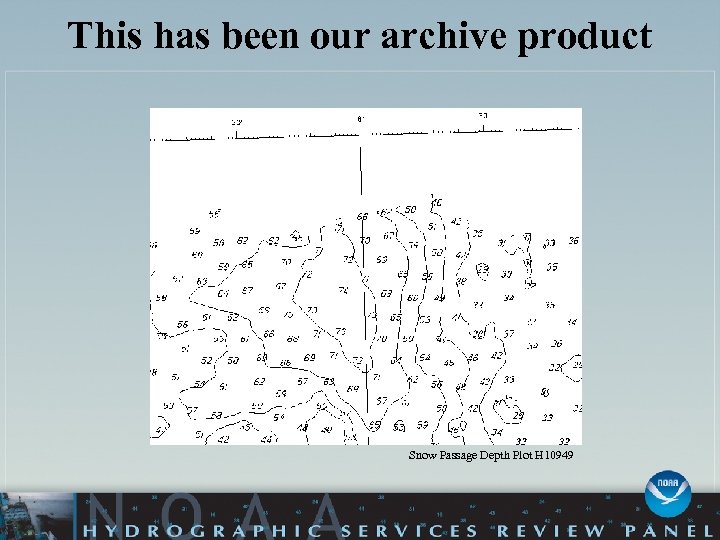 This has been our archive product Snow Passage Depth Plot H 10949 