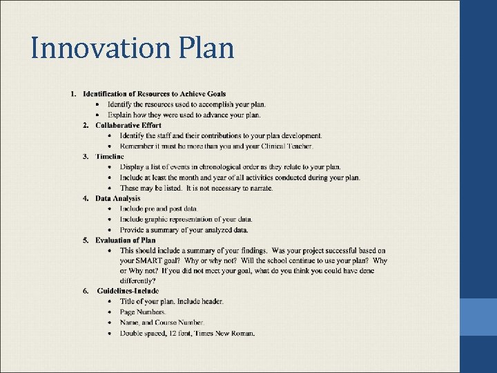 Innovation Plan 