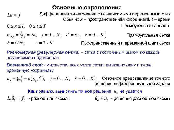 Как определить порядок аппроксимации разностной схемы