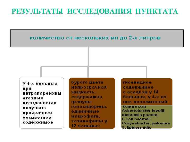 РЕЗУЛЬТАТЫ ИССЛЕДОВАНИЯ ПУНКТАТА 