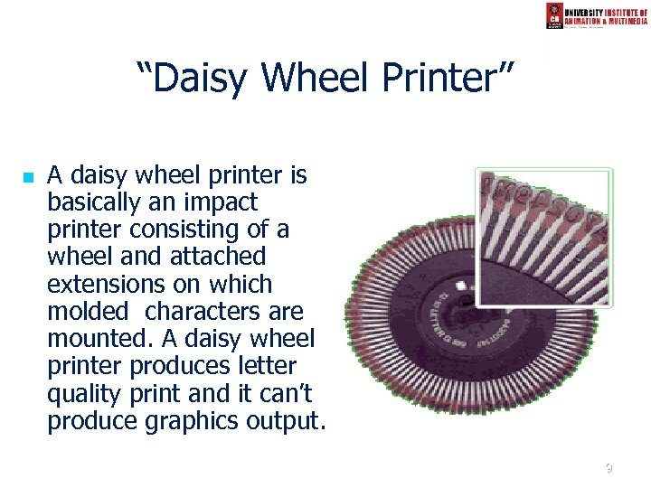 daisy wheel printer type
