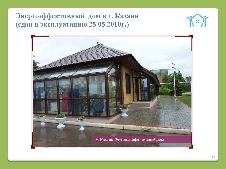Энергоэффективный дом в г. Казани (сдан в эксплуатацию 25. 05. 2010 г. ) V.