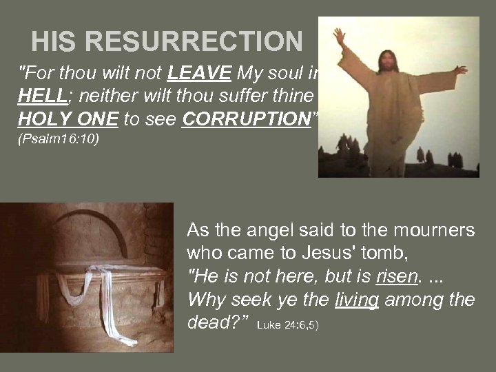 HIS RESURRECTION 