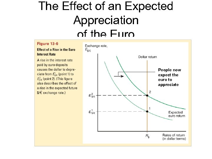 The Effect of an Expected Appreciation of the Euro People now expect the euro