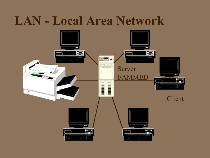 LAN - Local Area Network Server FAMMED Client 