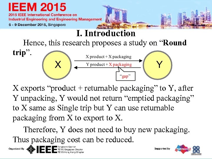 I. Introduction Hence, this research proposes a study on “Round trip”. X exports “product