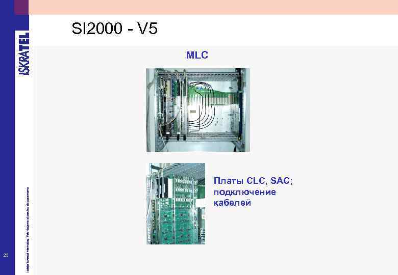 25 Izdaja: Iskratel Marketing. Pridržujemo si pravico do sprememe SI 2000 - V 5