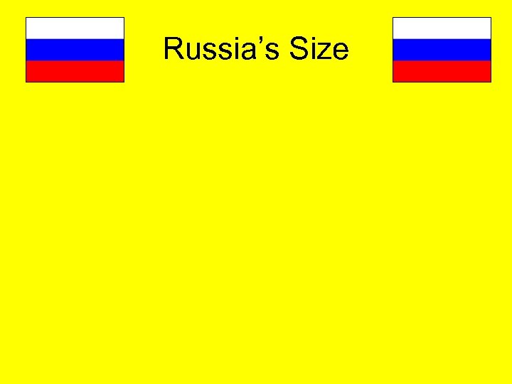 Russia’s Size 