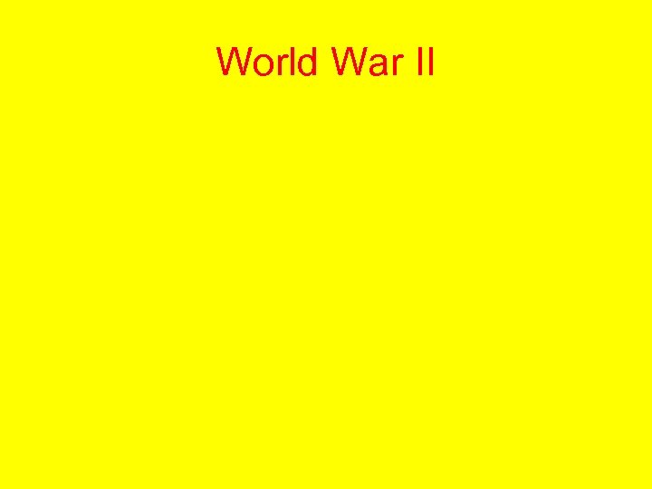 World War II 