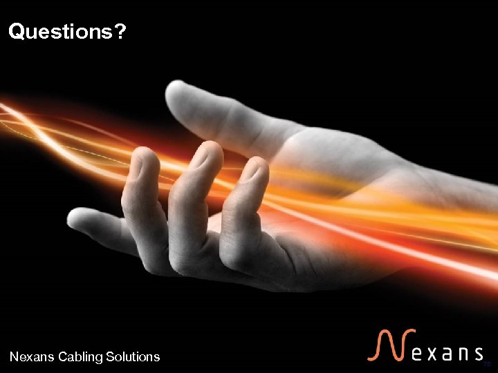 Questions? Nexans Cabling Solutions 75 