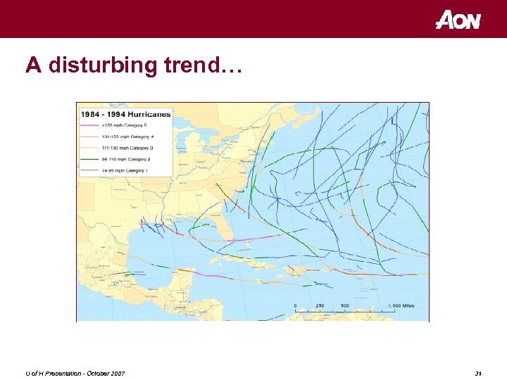 A disturbing trend… U of H Presentation - October 2007 31 