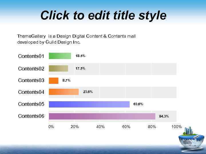 Click to edit title style Theme. Gallery is a Design Digital Content & Contents