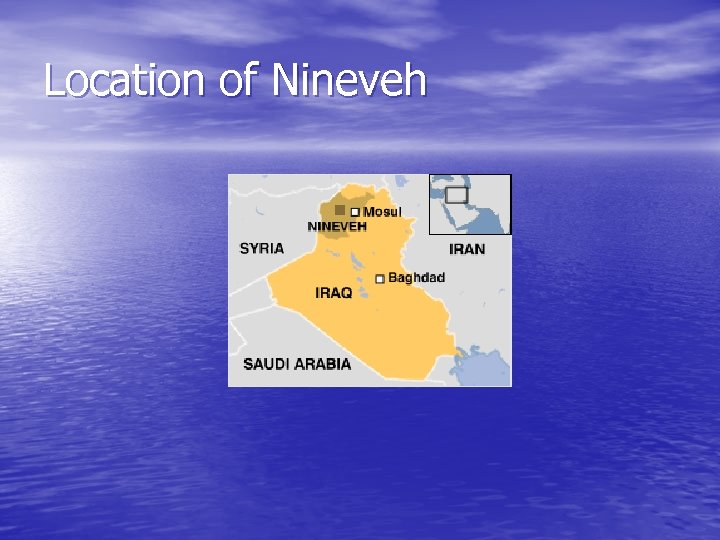 Location of Nineveh 
