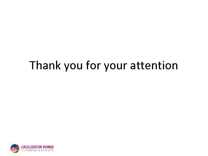 Thank you for your attention 