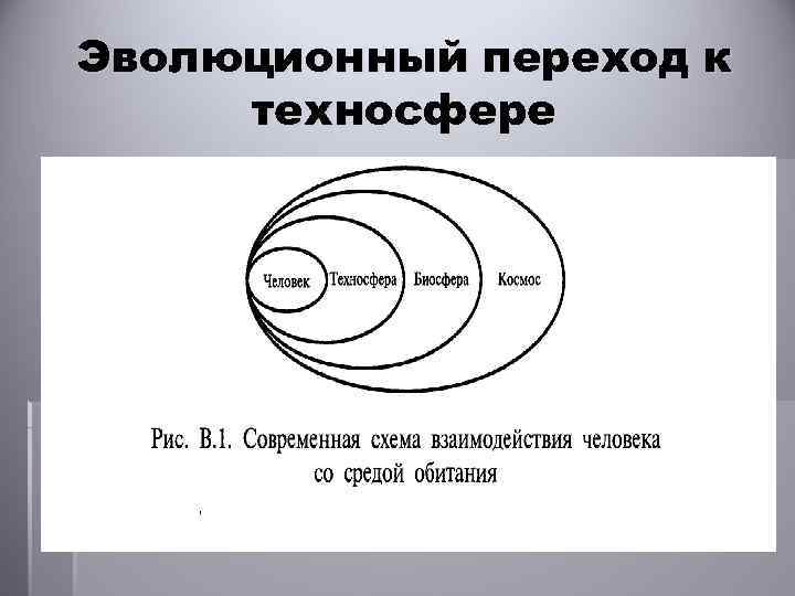Эволюционный переход к техносфере 