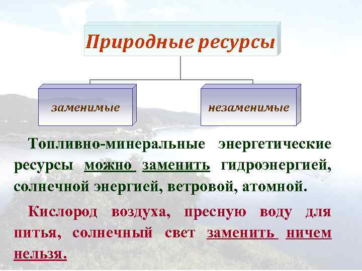 Минеральные и топливно энергетические ресурсы