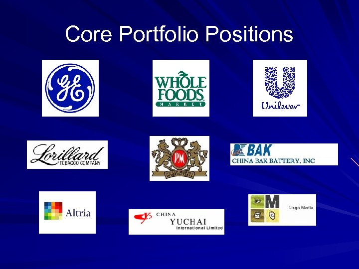 Core Portfolio Positions 