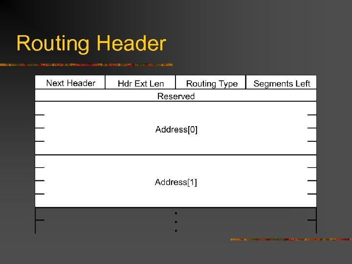 Routing Header 