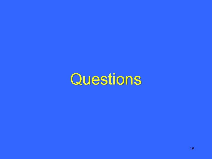 Questions 19 