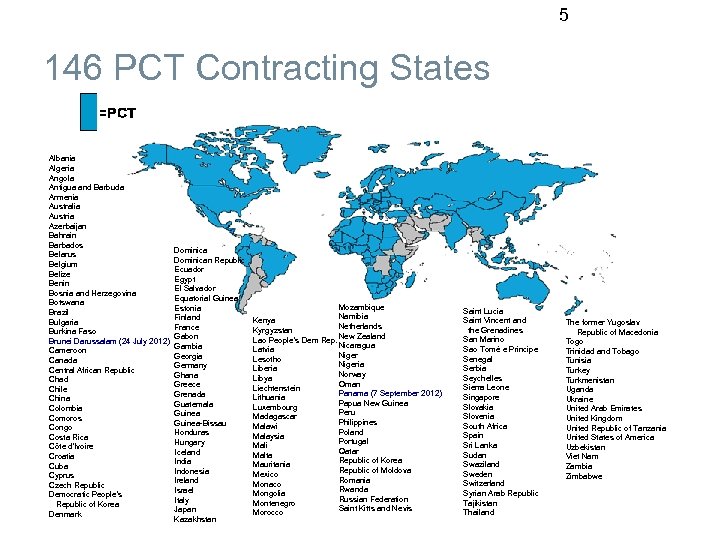 5 146 PCT Contracting States Albania Algeria Angola Antigua and Barbuda Armenia Australia Austria