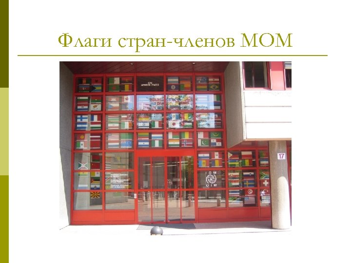Флаги стран-членов МОМ 