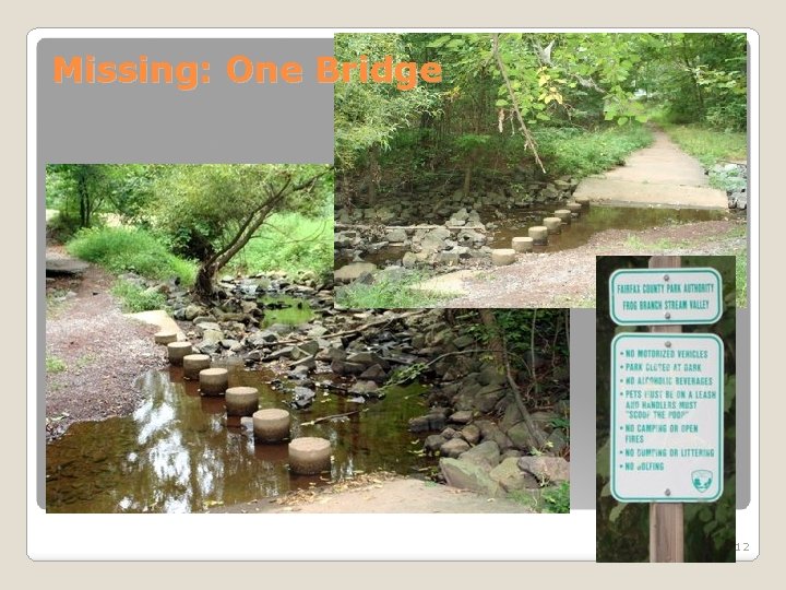 Missing: One Bridge 12 