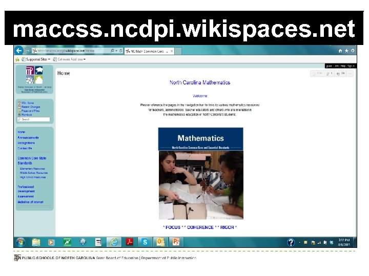 maccss. ncdpi. wikispaces. net 