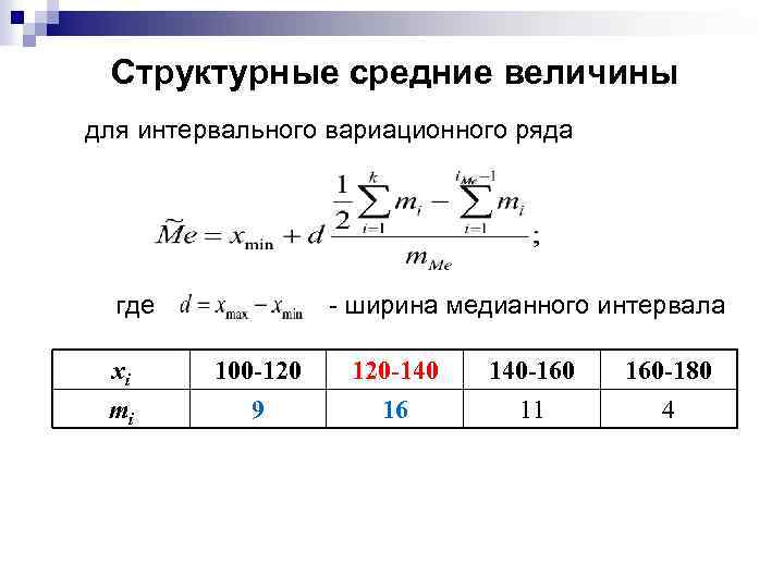 Интервальный вариационный ряд это