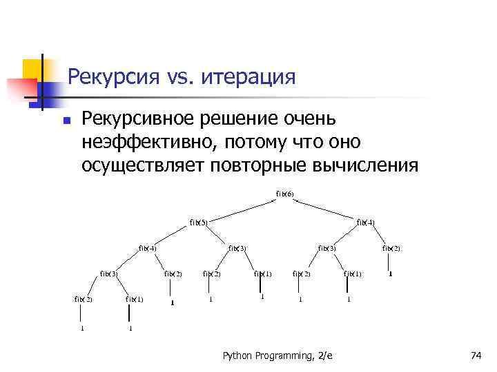 Рекурсия python