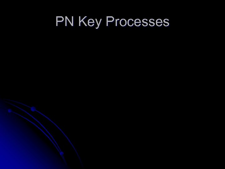 PN Key Processes 