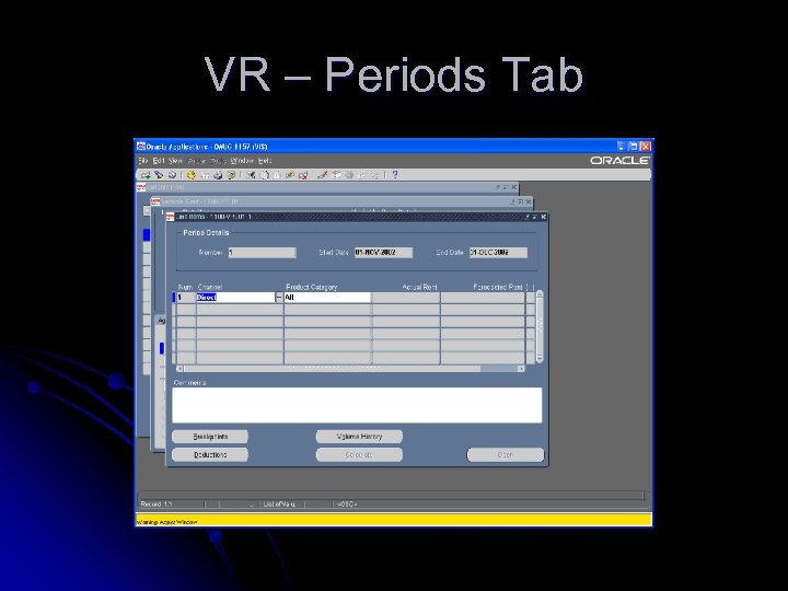 VR – Periods Tab 
