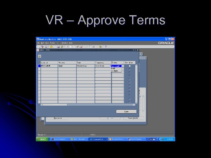 VR – Approve Terms 