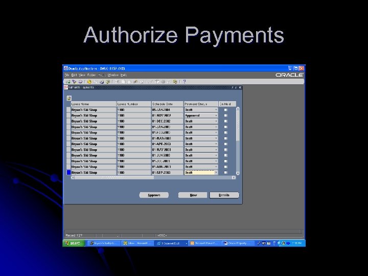 Authorize Payments 