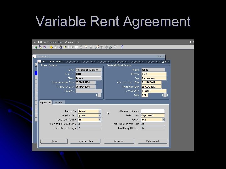 Variable Rent Agreement 