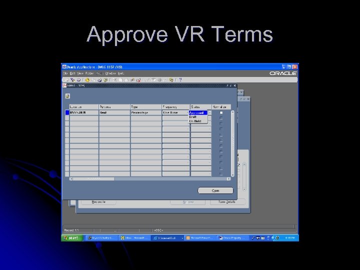 Approve VR Terms 