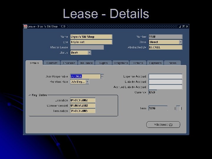 Lease - Details 