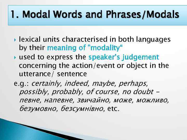 Lecture 4 Typological Characteristics Of Functional Words